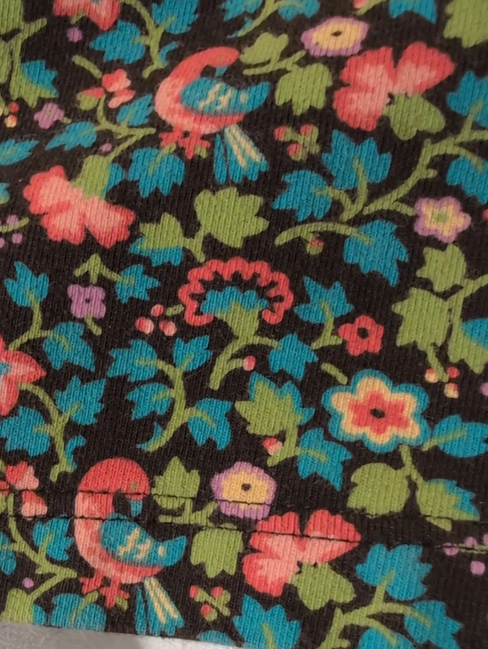 Gap Baby Y2K Floral Bird All Over Print Cotton Turtle Neck Girls Top 5Y